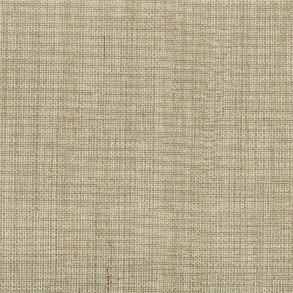 Kenneth James by Brewster 2622-30234 Ruslan Grey Grasscloth Wallpaper