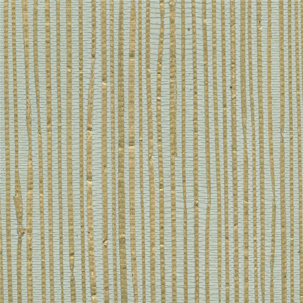 Kenneth James by Brewster 2622-30249 Arina Turquoise Grasscloth Wallpaper