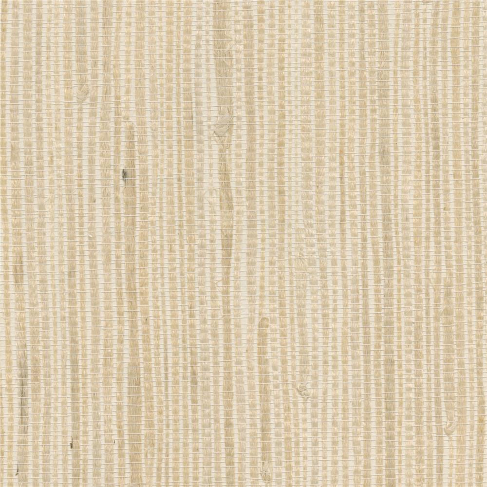 Kenneth James by Brewster 2622-65624 Kostya Cream Grasscloth Wallpaper