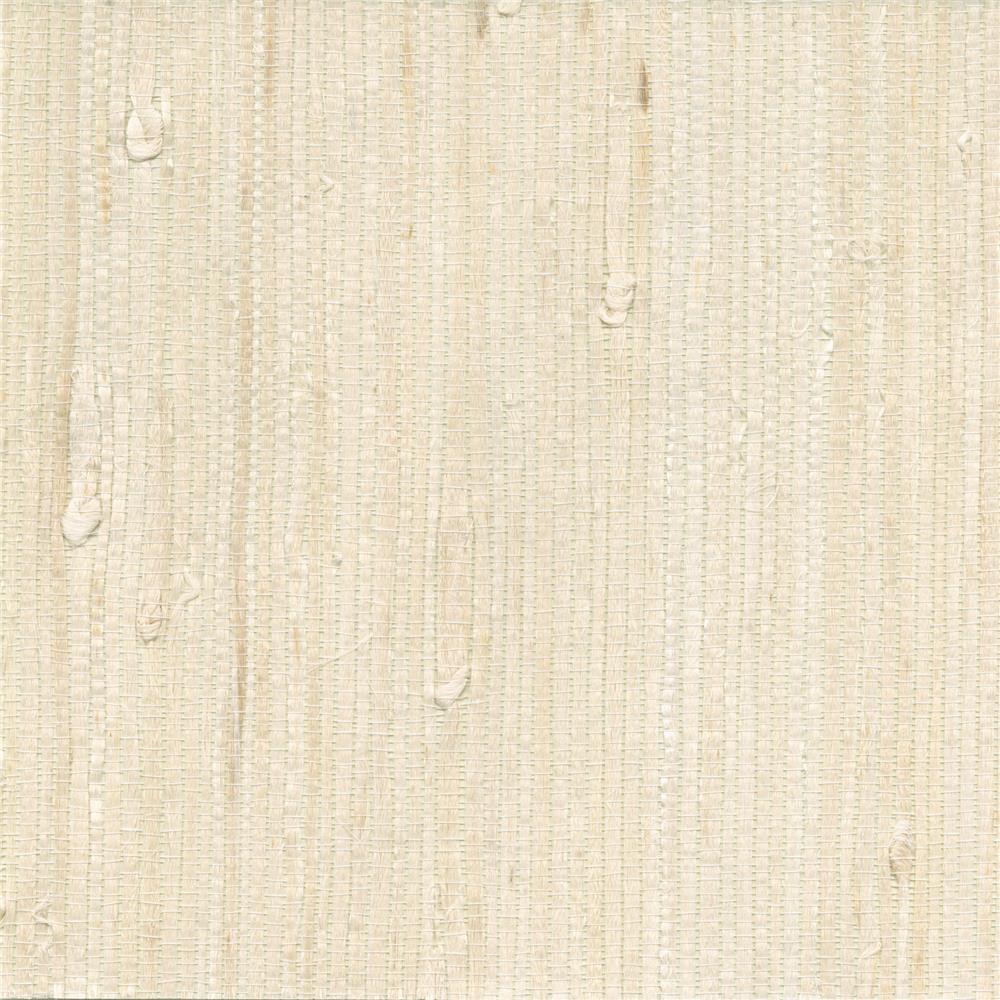 Kenneth James by Brewster 2622-65651 Martina White Grasscloth Wallpaper