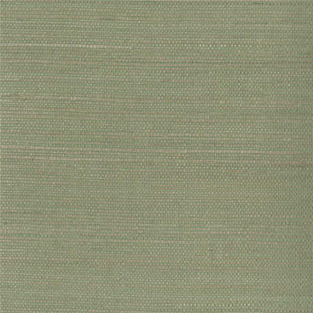 Kenneth James by Brewster 2693-30228 Kenjitsu Mint Grasscloth Wallpaper
