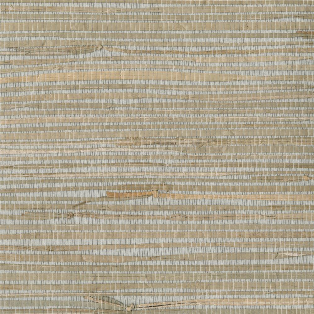 Kenneth James by Brewster 2693-30273 Heiki Light Grey Grasscloth Wallpaper