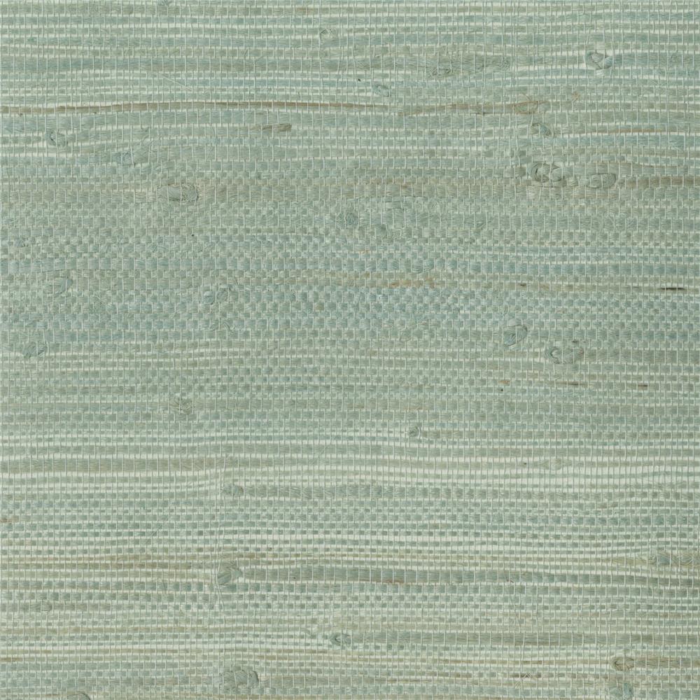 Kenneth James by Brewster 2693-65609 Myogen Golden Green Grasscloth Wallpaper