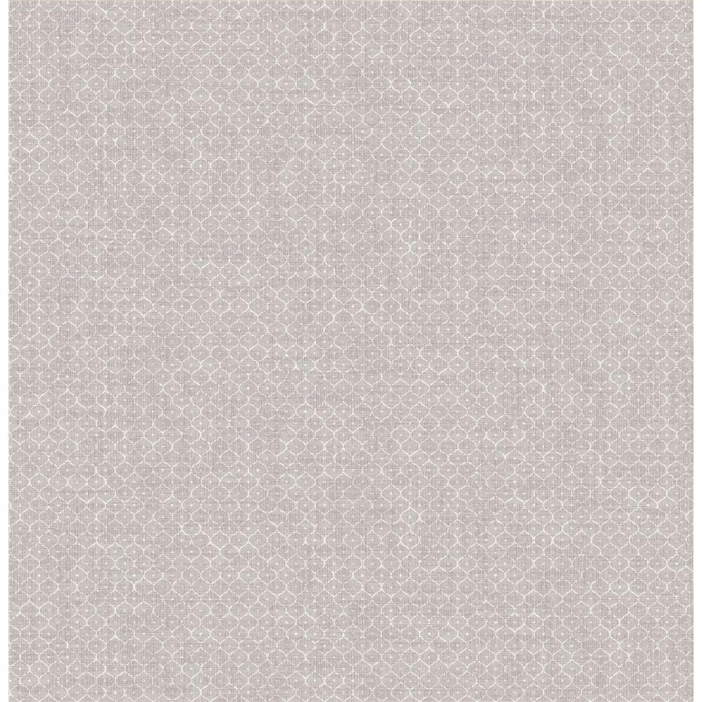 Brewster by Brewster 2718-001844 Texture Trends II Hip Pewter Ogee Wallpaper