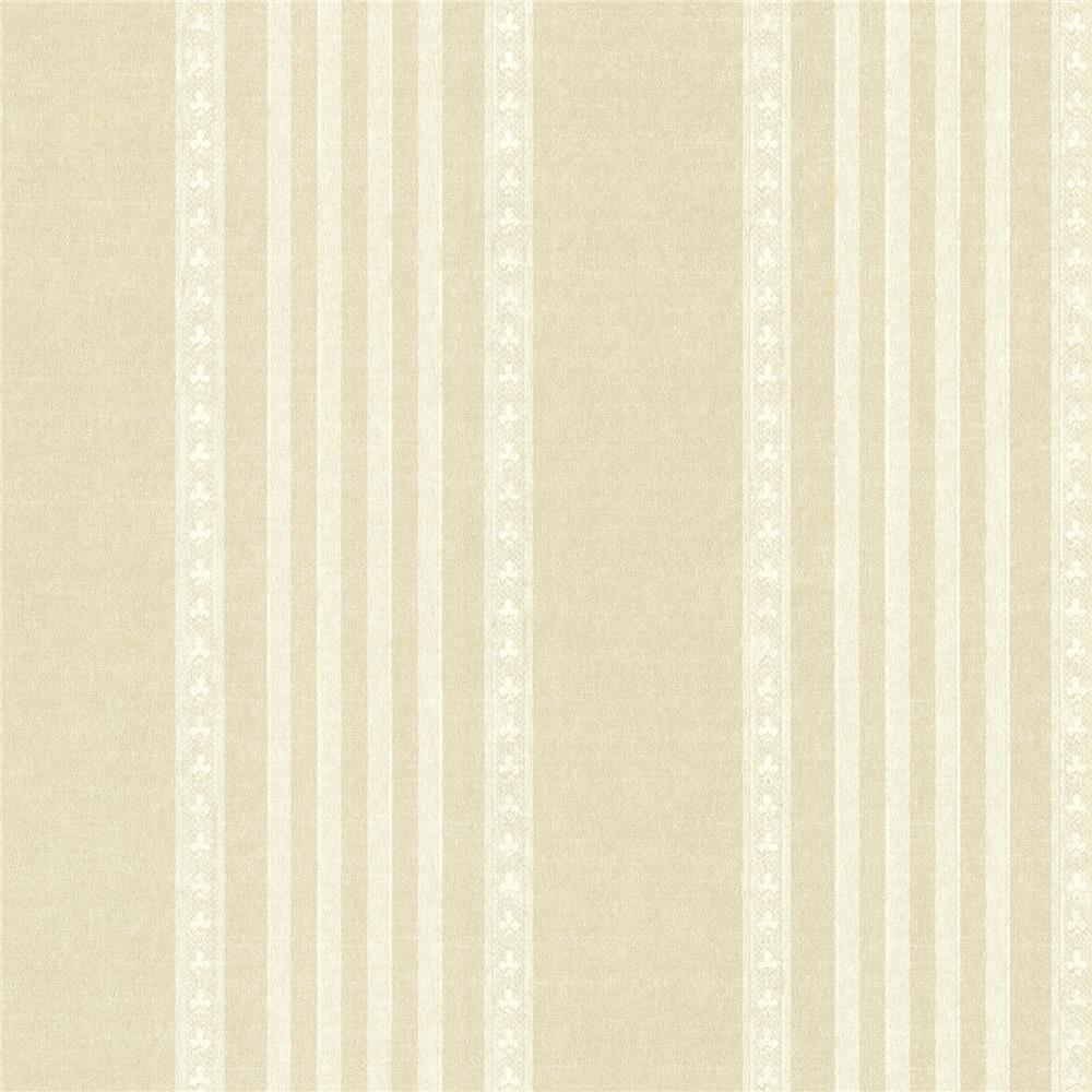 Brewster 2718-21046 Texture Trends II Adria Champagne Jacquard Stripe Wallpaper