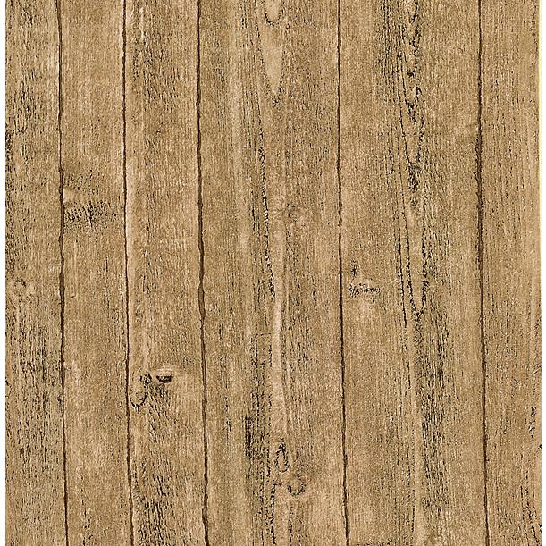 Brewster 2718-56911 Texture Trends II Orchard Taupe Wood Panel Wallpaper