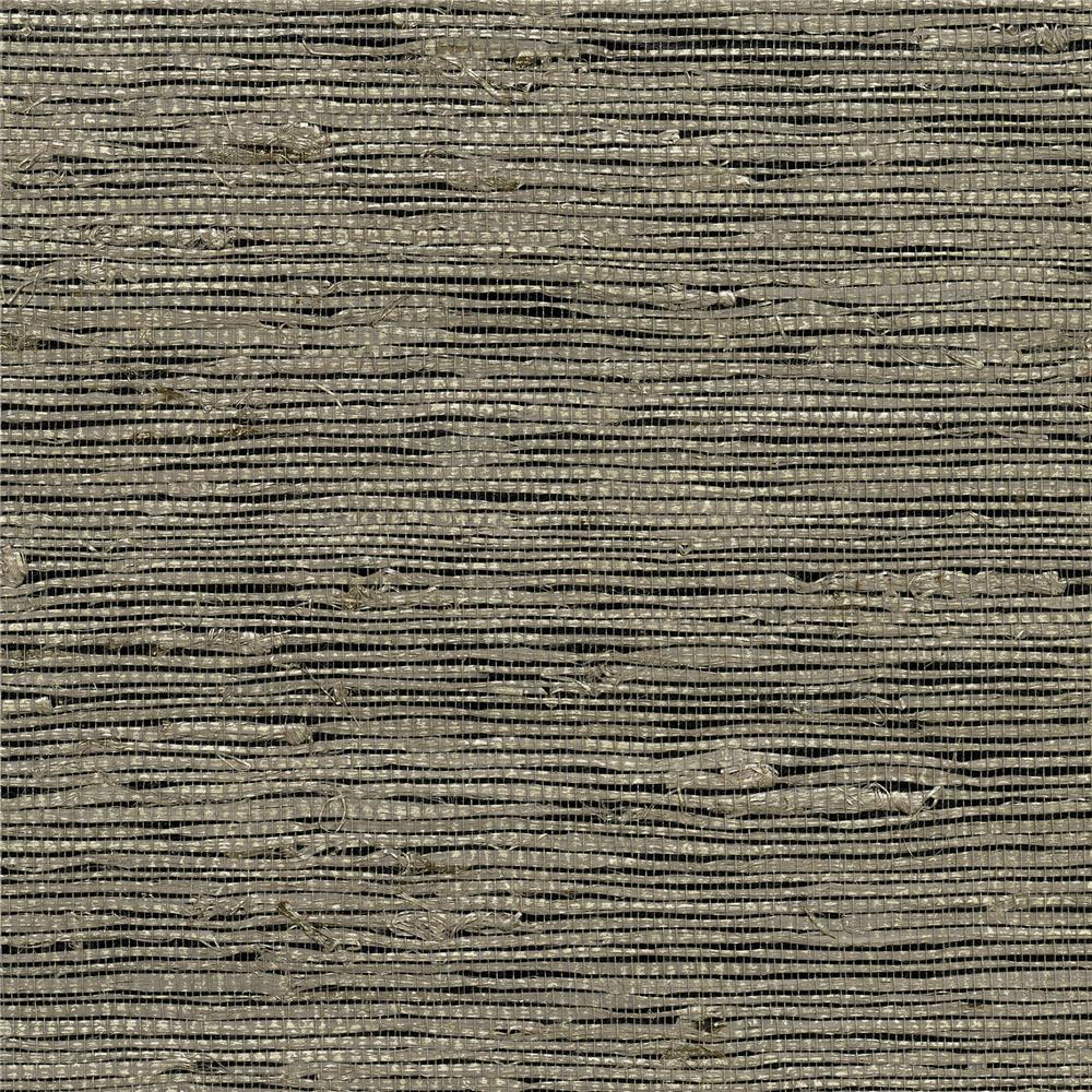 Kenneth James by Brewster 2732-80011 Canton Road Yangtze Taupe Grasscloth Wallpaper
