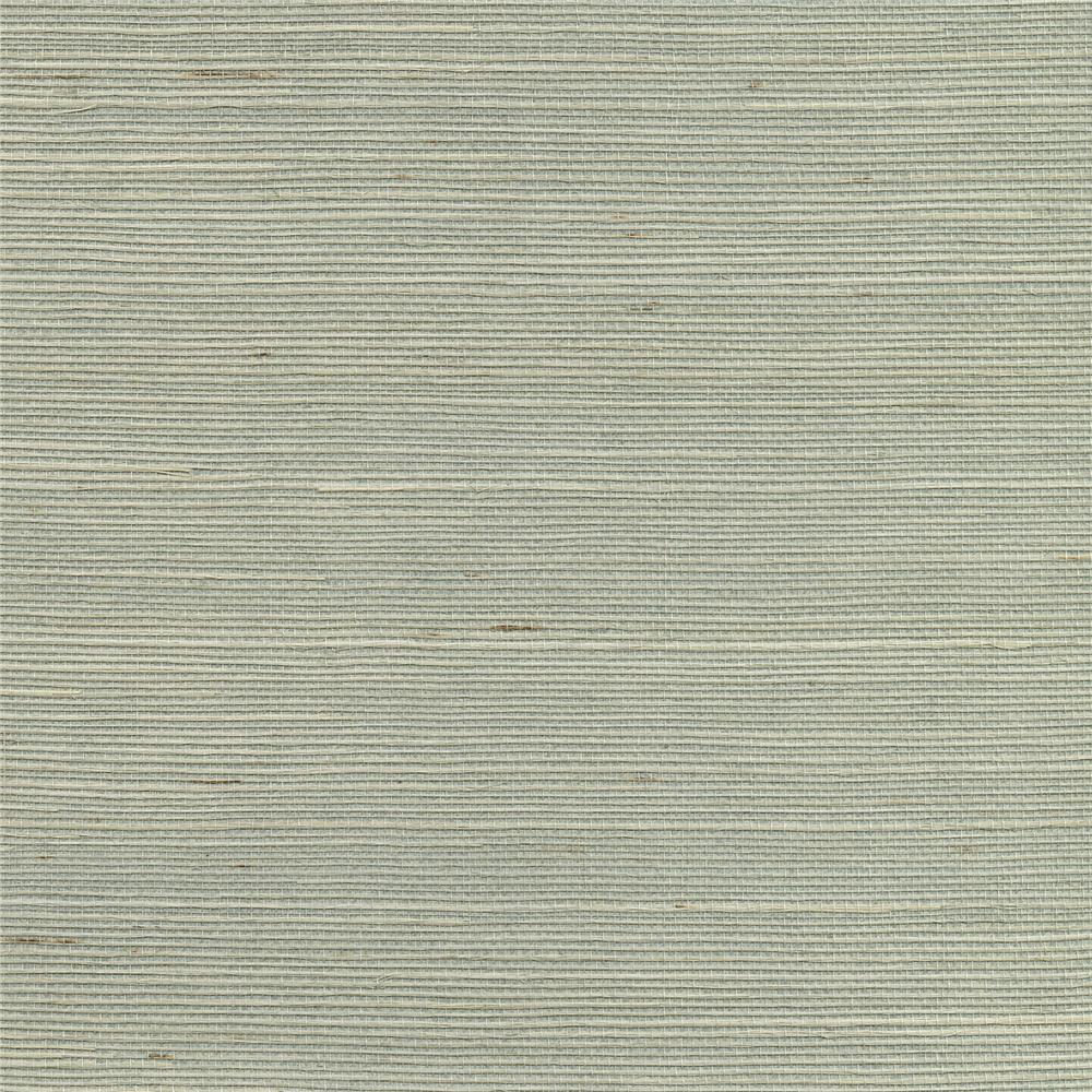 Kenneth James by Brewster 2732-80012 Canton Road Nantong Light Blue Grasscloth Wallpaper