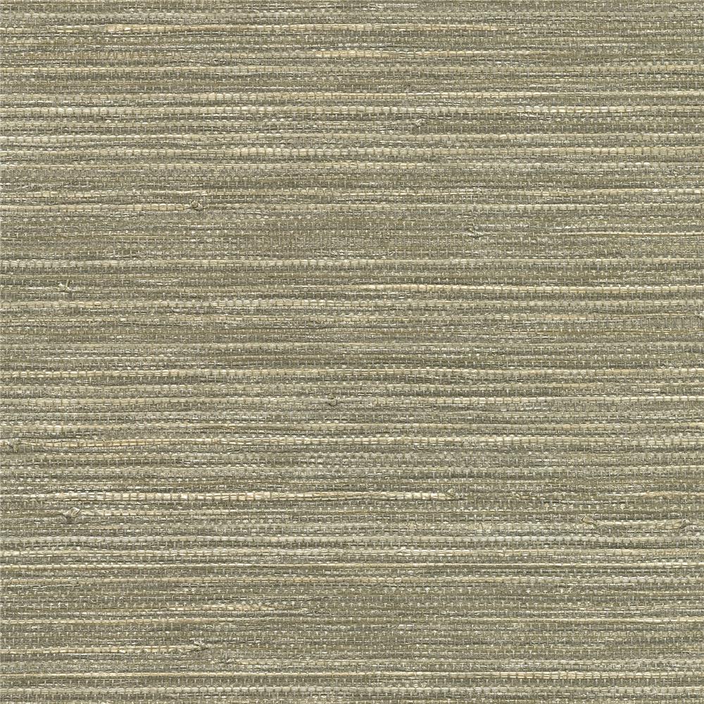 Kenneth James by Brewster 2732-80037 Canton Road Tagum Grey Grasscloth Wallpaper