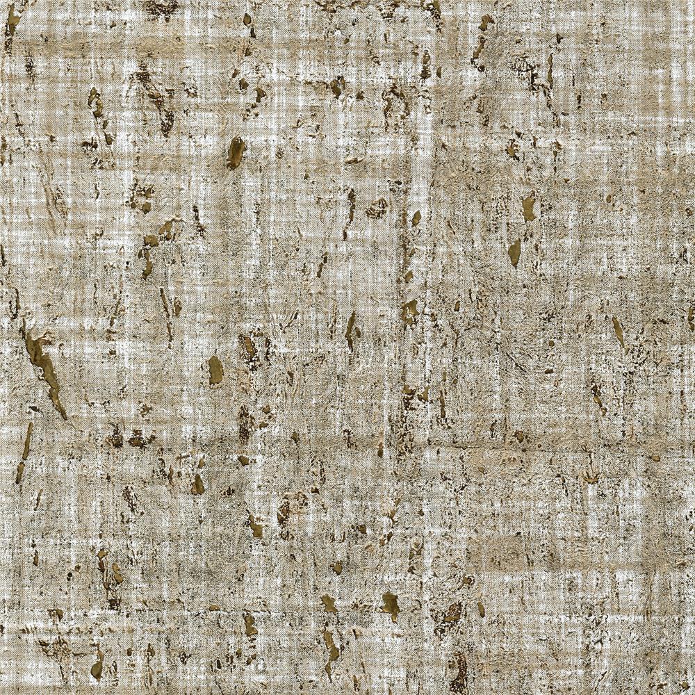 Kenneth James by Brewster 2732-80049 Canton Road Samal Taupe Cork Wallpaper