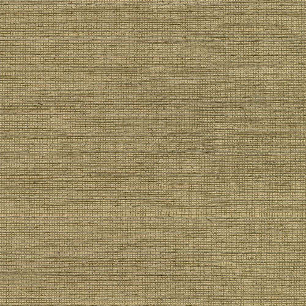 Kenneth James by Brewster 2732-80082 Canton Road Luoma Light Brown Sisal Grasscloth Wallpaper