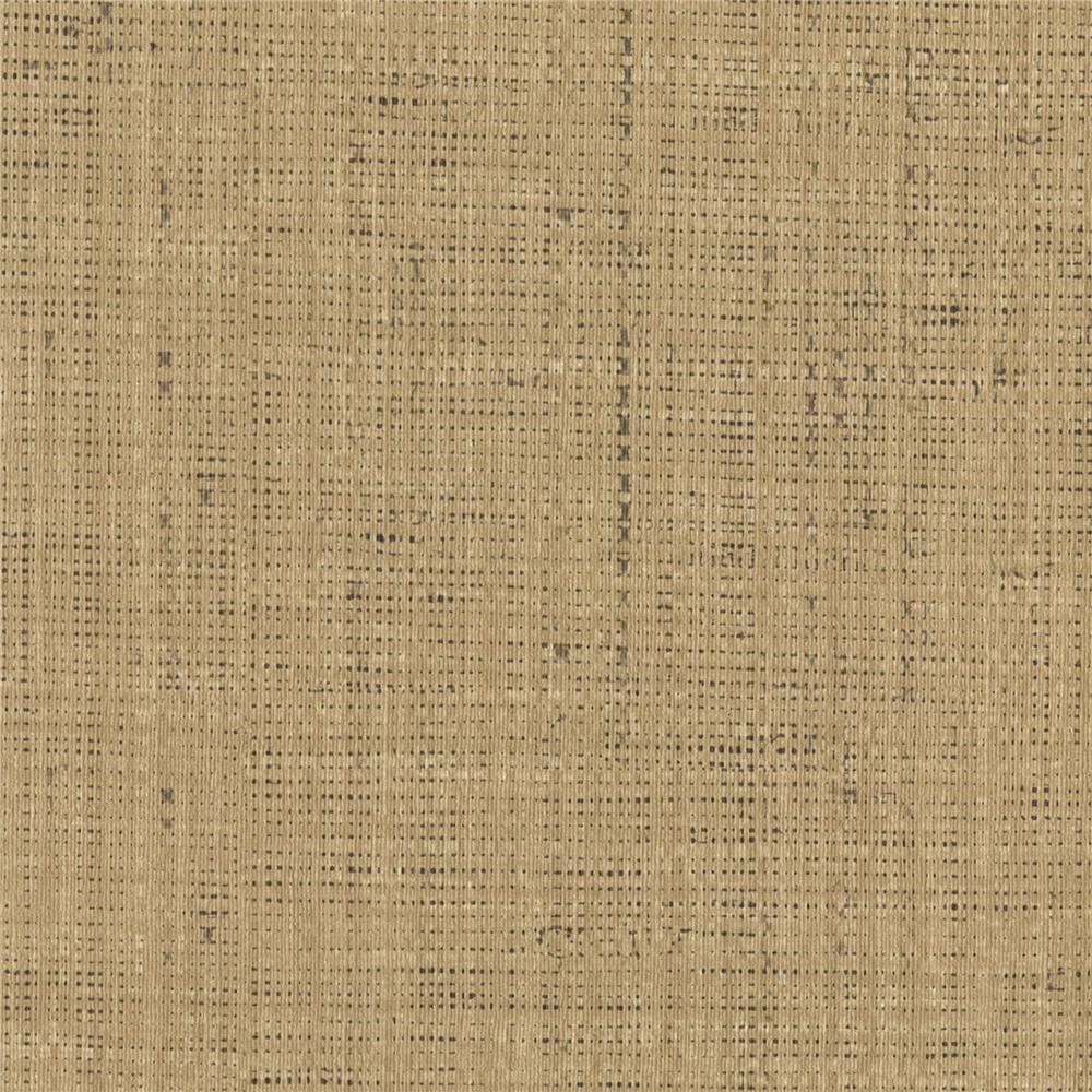 Warner Textures by Brewster 2741-6011 Texturall III Jonus Honey Faux Grasscloth Wallpaper