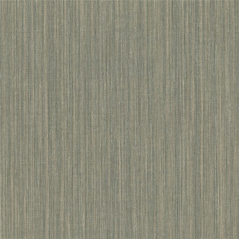 Warner Textures by Brewster 2741-6021 Texturall III Derrie Green Vertical Stria Wallpaper