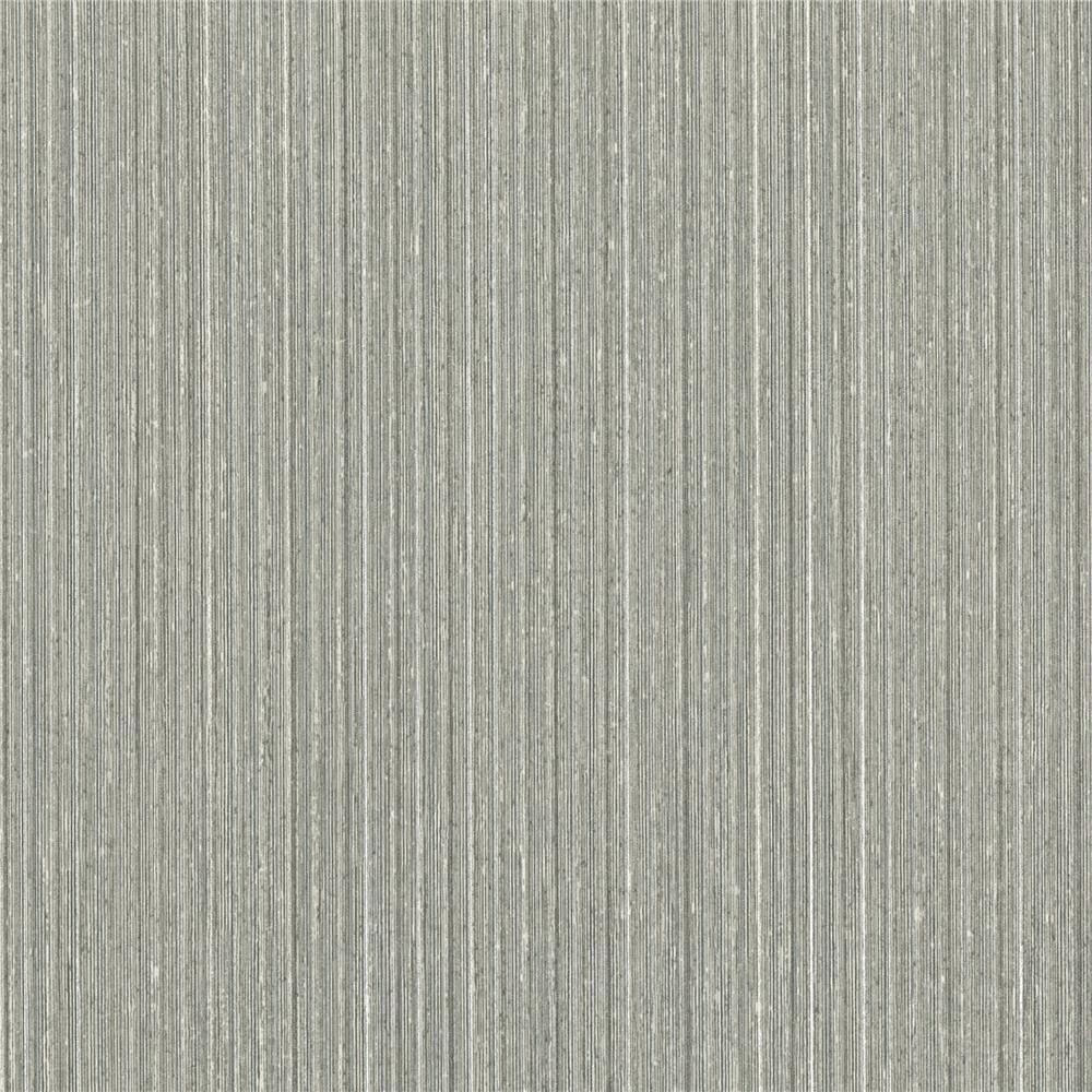 Warner Textures by Brewster 2741-6053 Texturall III Jayne Silver Vertical Shimmer Wallpaper