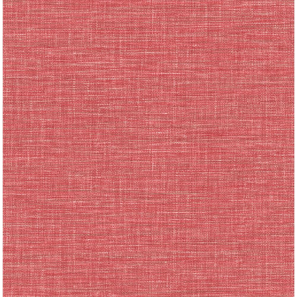A-Street Prints by Brewster 2744-24117 Exhale Coral Faux Grasscloth Wallpaper