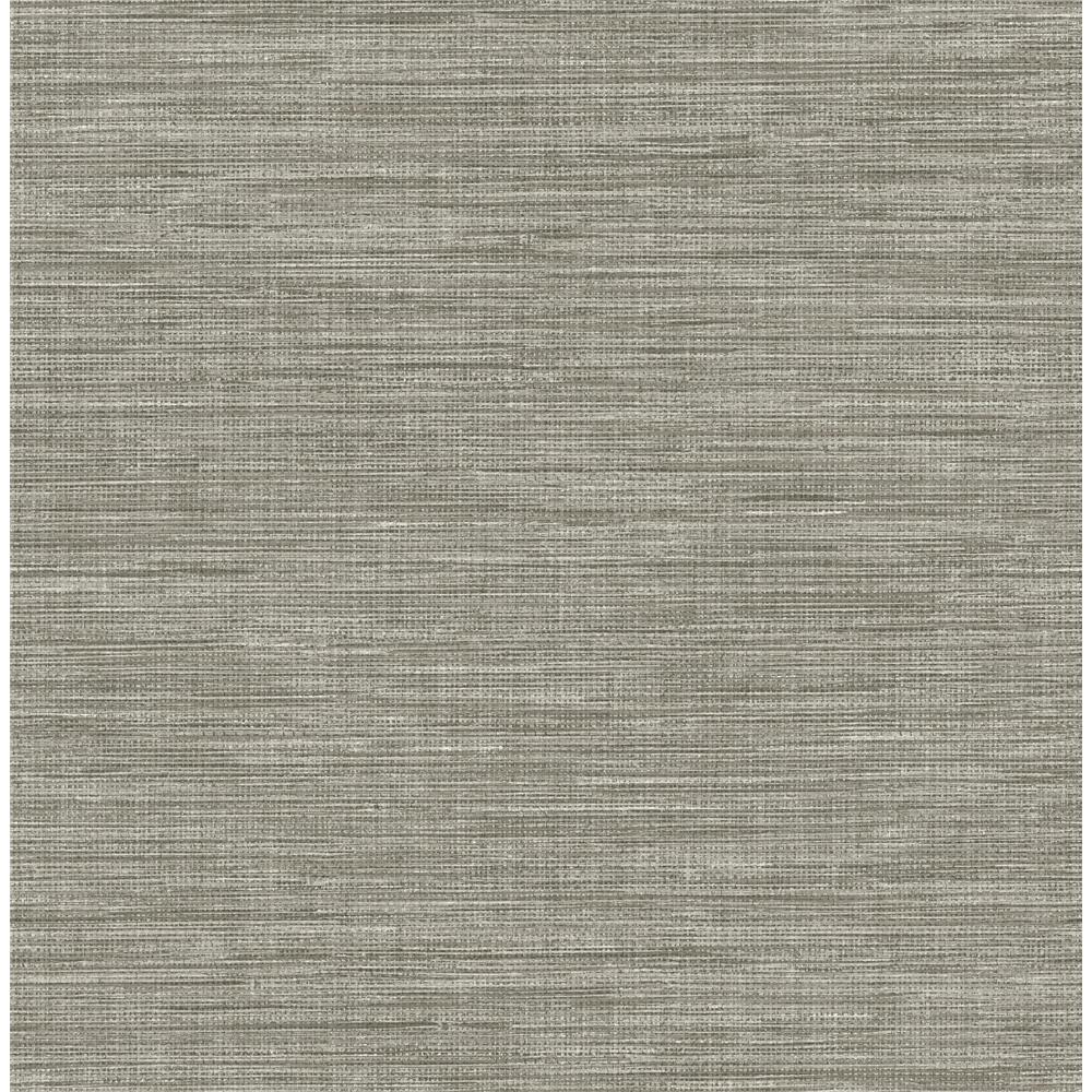 A-Street Prints by Brewster 2744-24119 Exhale Grey Faux Grasscloth Wallpaper