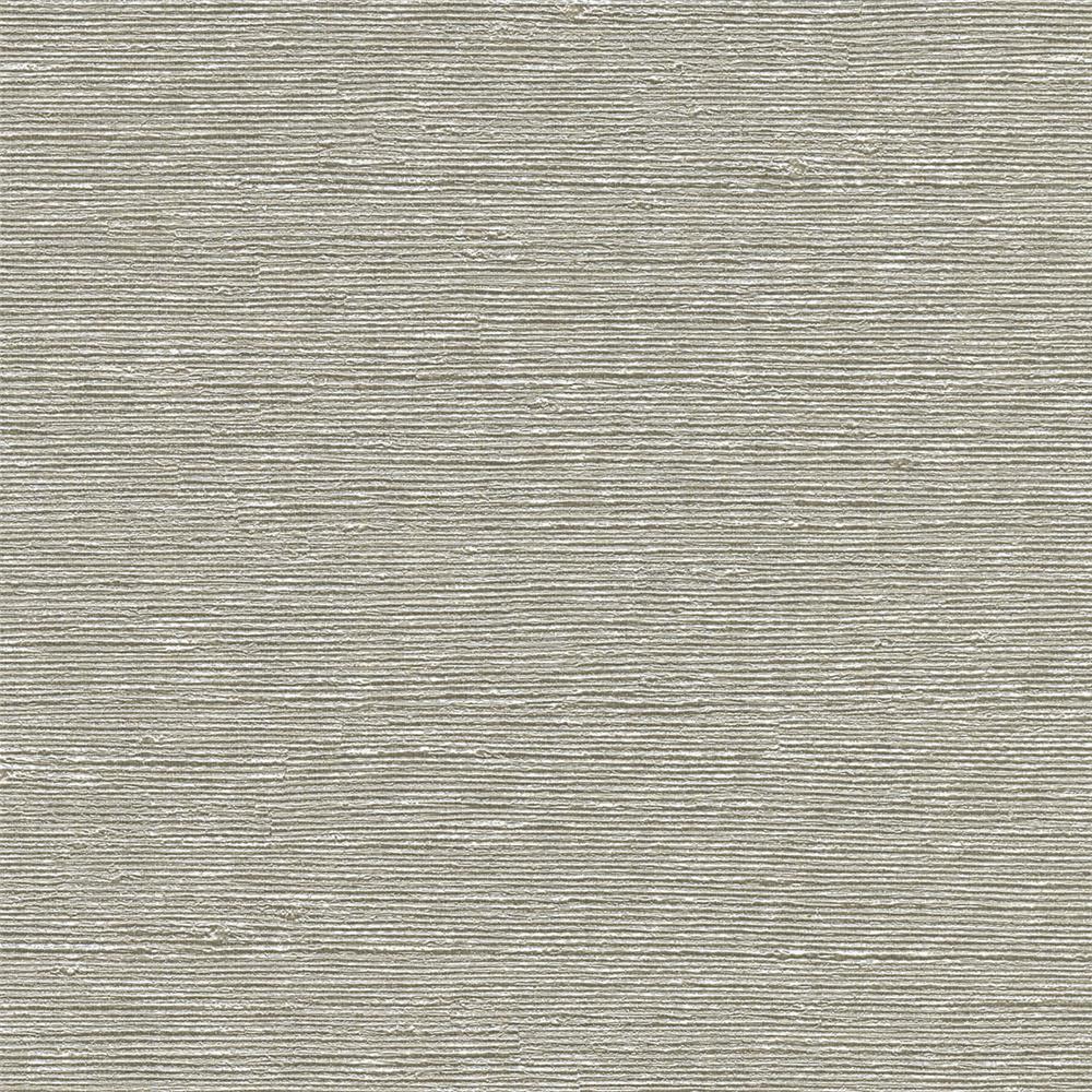 Warner Textures by Brewster 2758-8004 Aspero Light Grey Faux Grasscloth Wallpaper