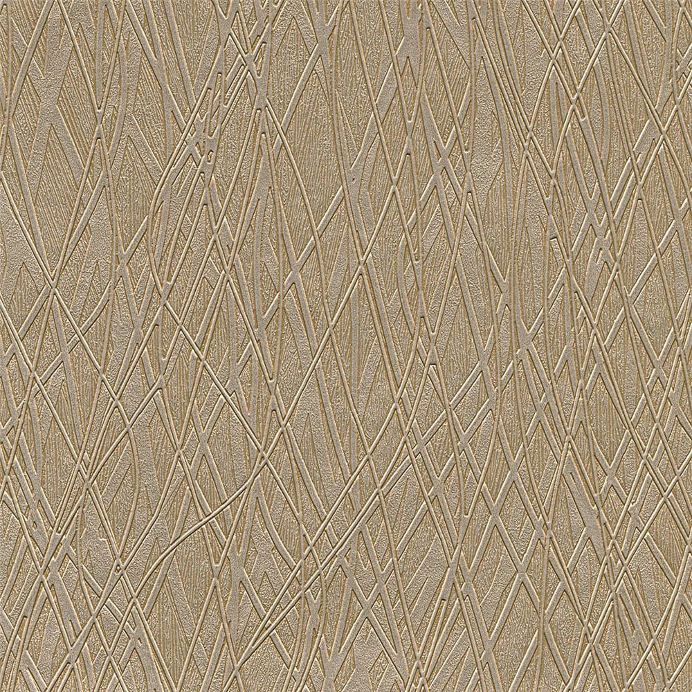 Warner Textures by Brewster 2758-8012 Allegro Bronze Embossed Wallpaper