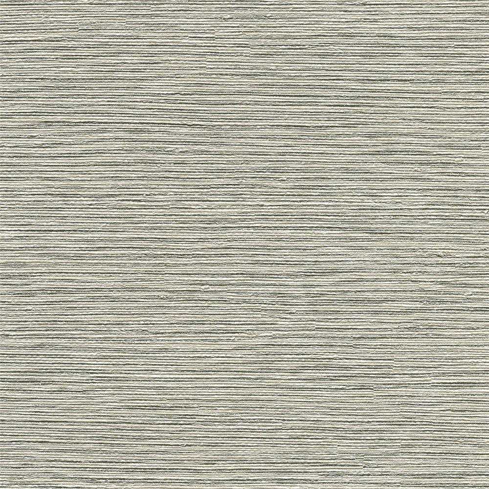 Warner Textures by Brewster 2758-8044 Mabe Grey Faux Grasscloth Wallpaper