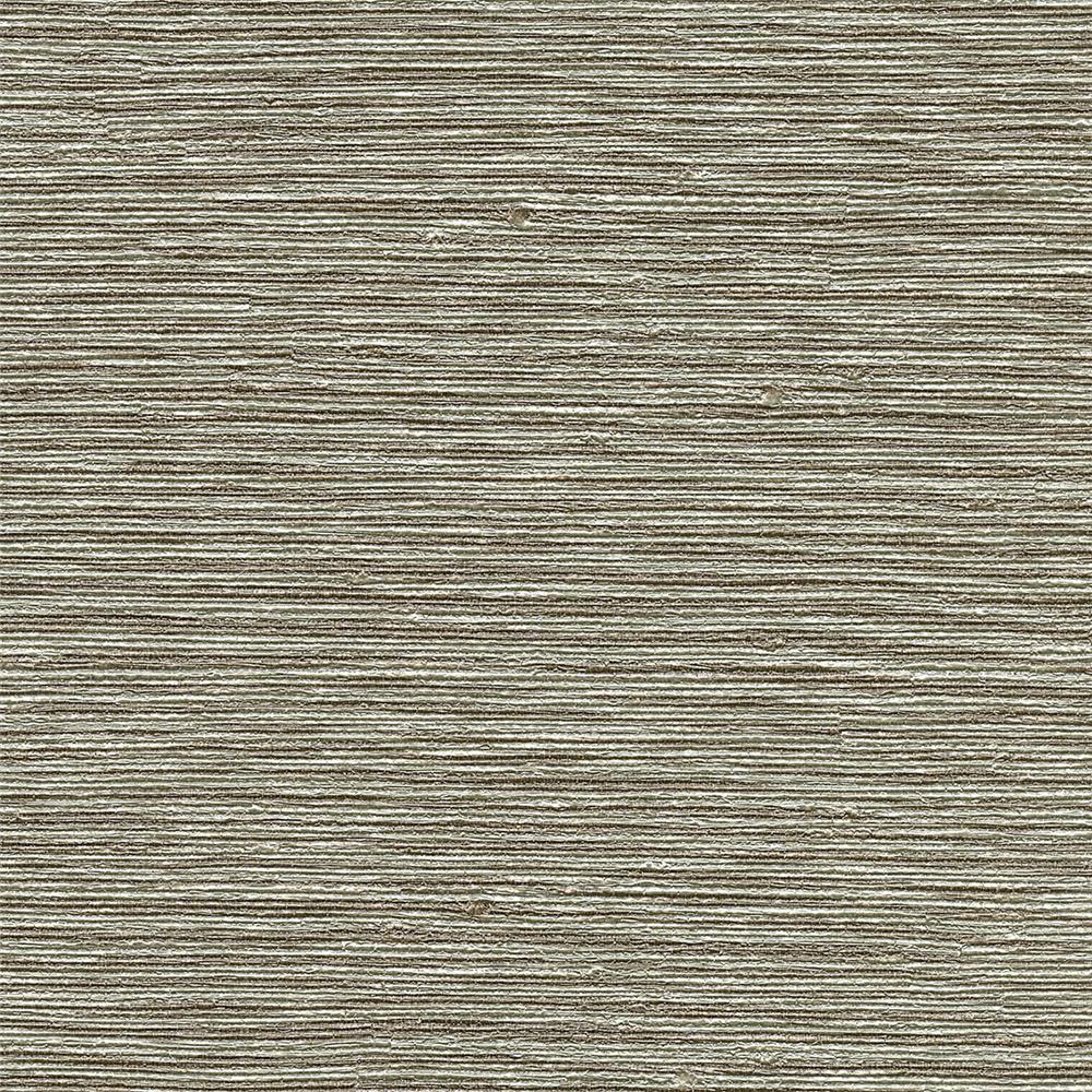 Warner Textures by Brewster 2758-8045 Mabe Taupe Faux Grasscloth Wallpaper