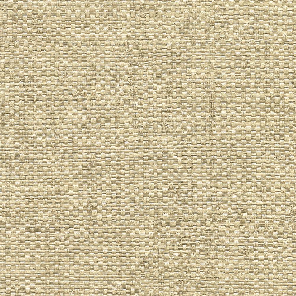 Warner Textures by Brewster 2758-8046 Caviar Neutral Basketweave Wallpaper