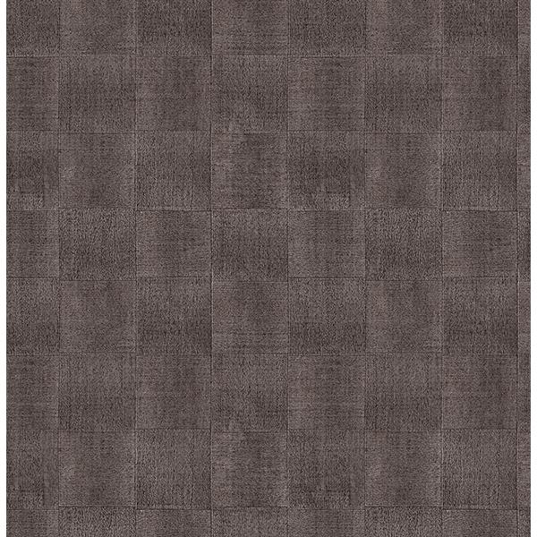 Warner Textures by Brewster 2758-87351 Larue Brown Block Wallpaper