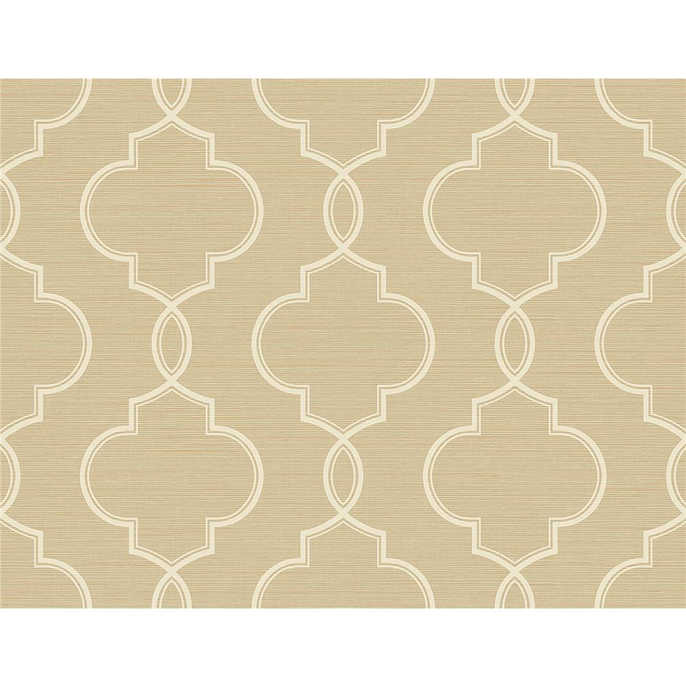 Kenneth James by Brewster 2765-BW40507 GeoTex Malo Wheat Sisal Ogee Wallpaper