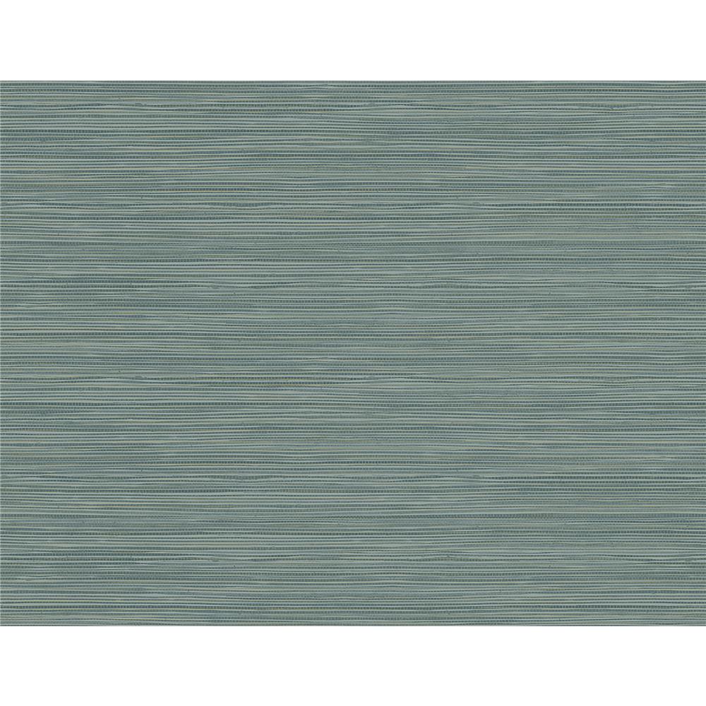Kenneth James by Brewster 2765-BW40902 GeoTex Bondi Teal Faux Grasscloth Wallpaper