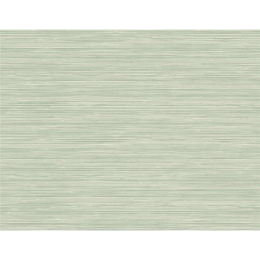 Kenneth James by Brewster 2765-BW40914 GeoTex Bondi Seafoam Faux Grasscloth Wallpaper