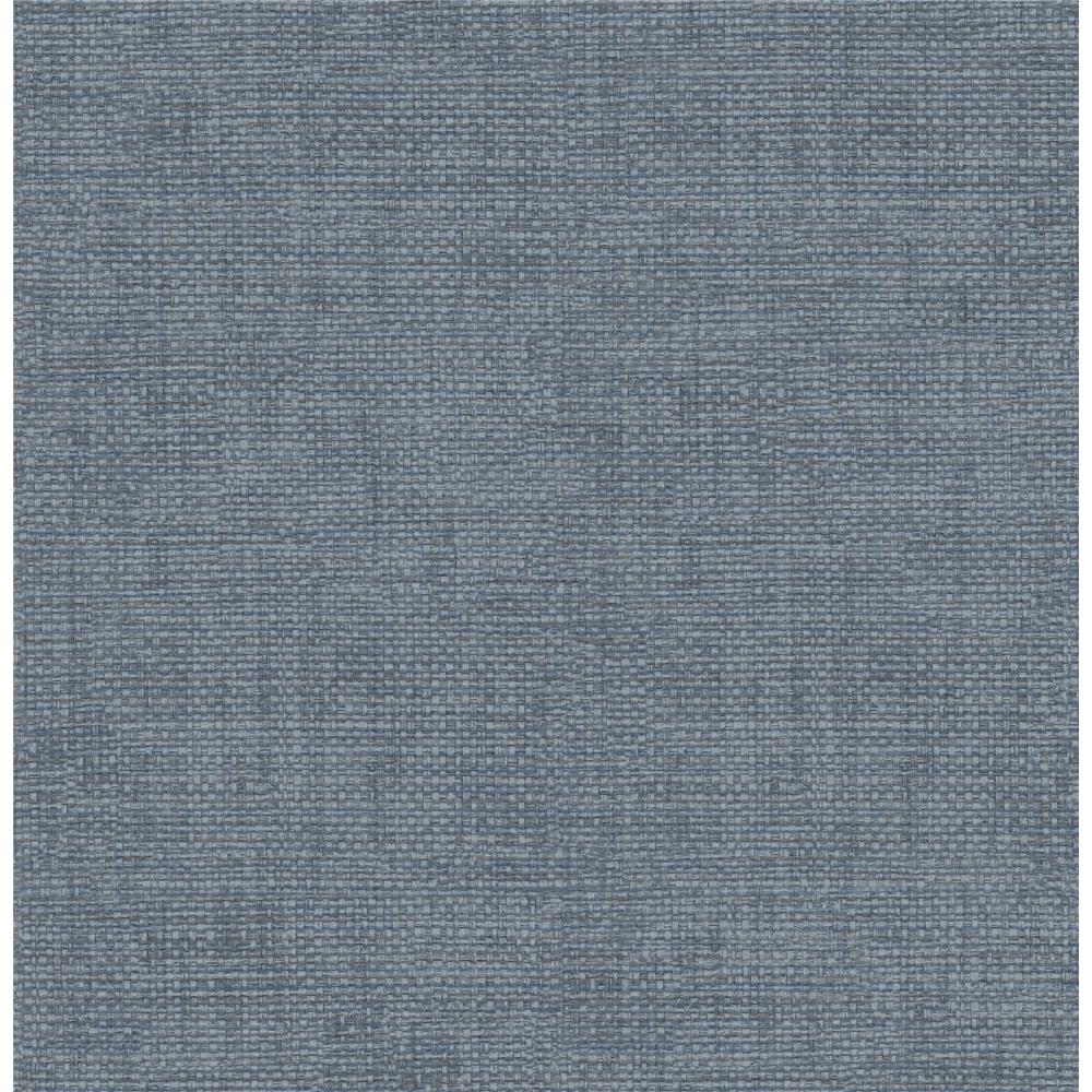 Brewster 2767-003037 Techniques & Finishes III Twine Blue Grass Weave Wallpaper