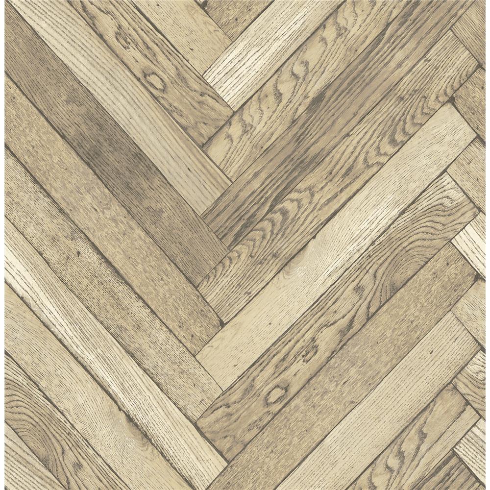 Brewster 2767-23756 Techniques & Finishes III Altadena Light Brown Diagonal Wood Wallpaper