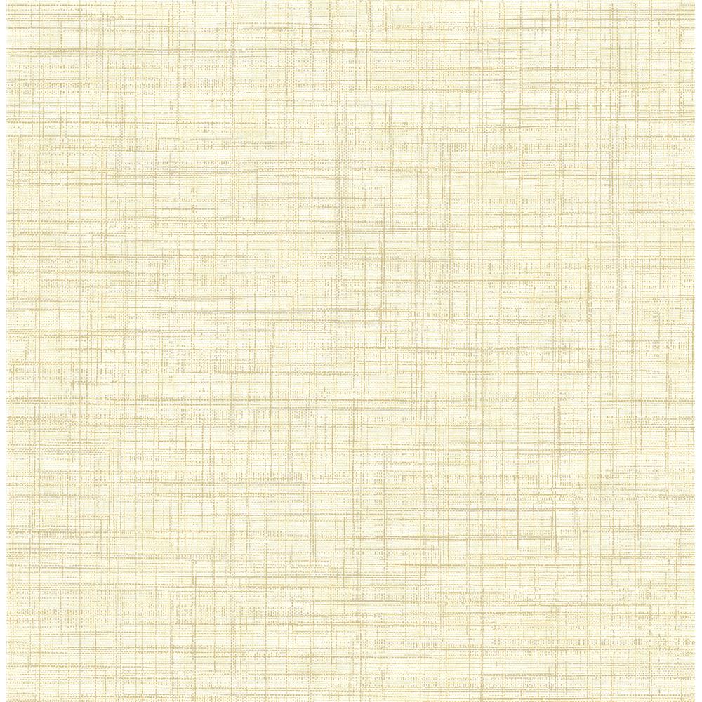 Brewster 2767-24275 Techniques & Finishes III Tuckernuck Yellow Linen Wallpaper
