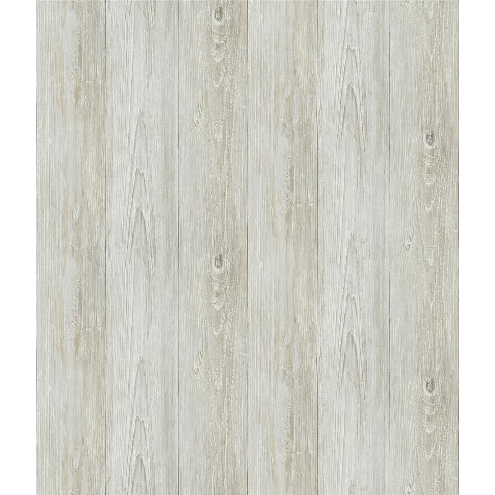 Brewster 2767-64227 Techniques & Finishes III Thatcher Light Grey Wood Wallpaper
