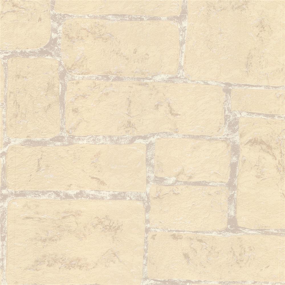 Advantage by Brewster 2774-370621 Stones & Woods Uwharrie Cream Stone Wallpaper
