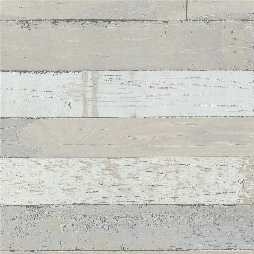 Advantage by Brewster 2774-750416 Stones & Woods Teton Taupe Shiplap Wallpaper