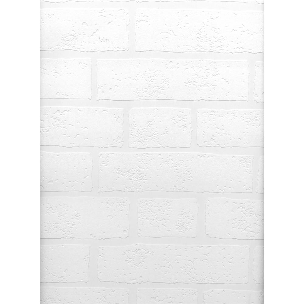 Brewster 2780-99423 Paintable Solutions V Bridgers Paintable Brick Wallpaper