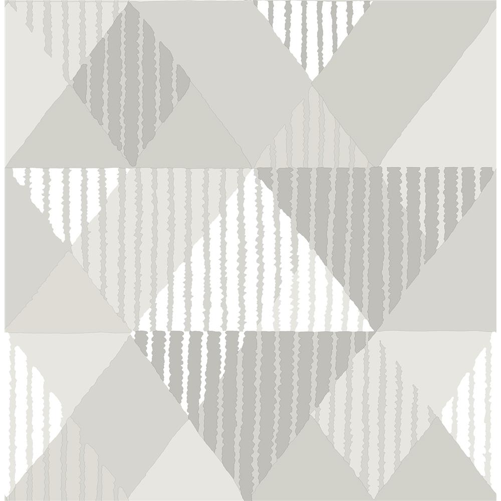 A-Street Prints by Brewster 2785-24855 Signature by Sarah Richardson 49 by Brewster 2785-24855 49 Platinum Mod Peaks Wallpaper