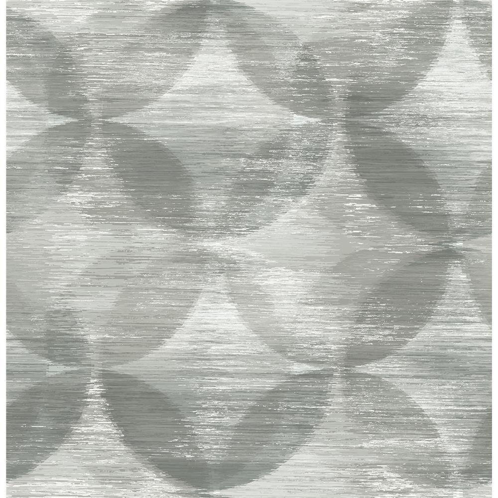 A-Street Prints by Brewster 2793-24702 Celadon Alchemy Grey Geometric Wallpaper