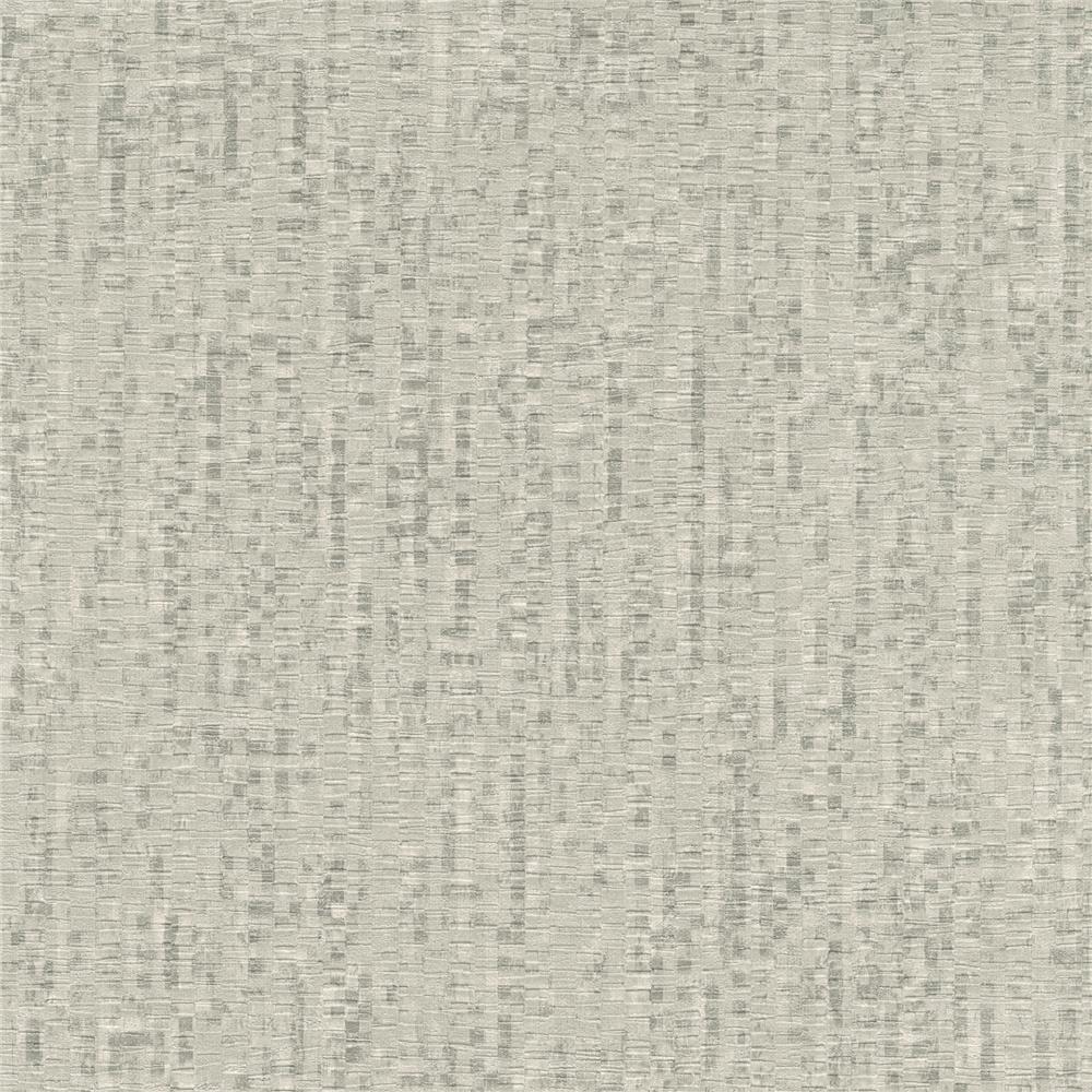 Warner Textures by Brewster 2807-2005 Warner Grasscloth Resource Pizazz Taupe Faux Paper Weave Wallpaper