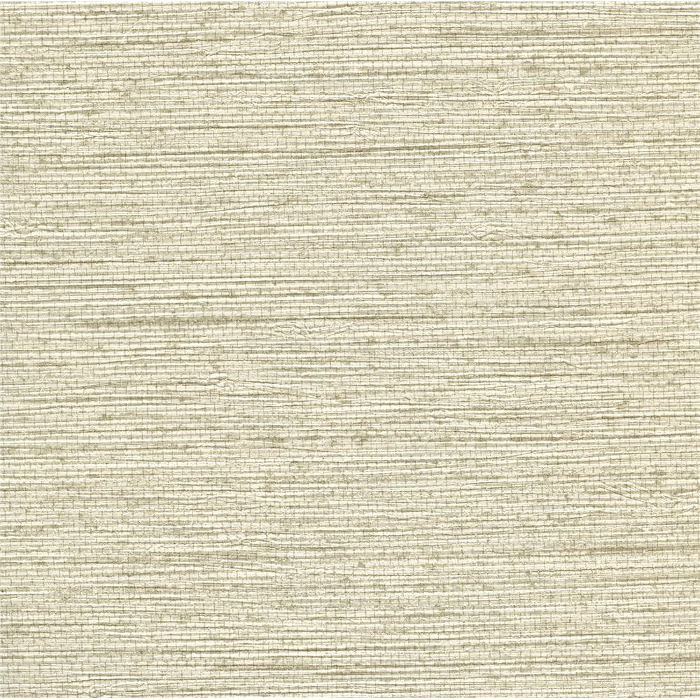 Warner Textures by Brewster 2807-4071 Warner Grasscloth Resource Bali Off-White Seagrass Faux Grasscloth Wallpaper