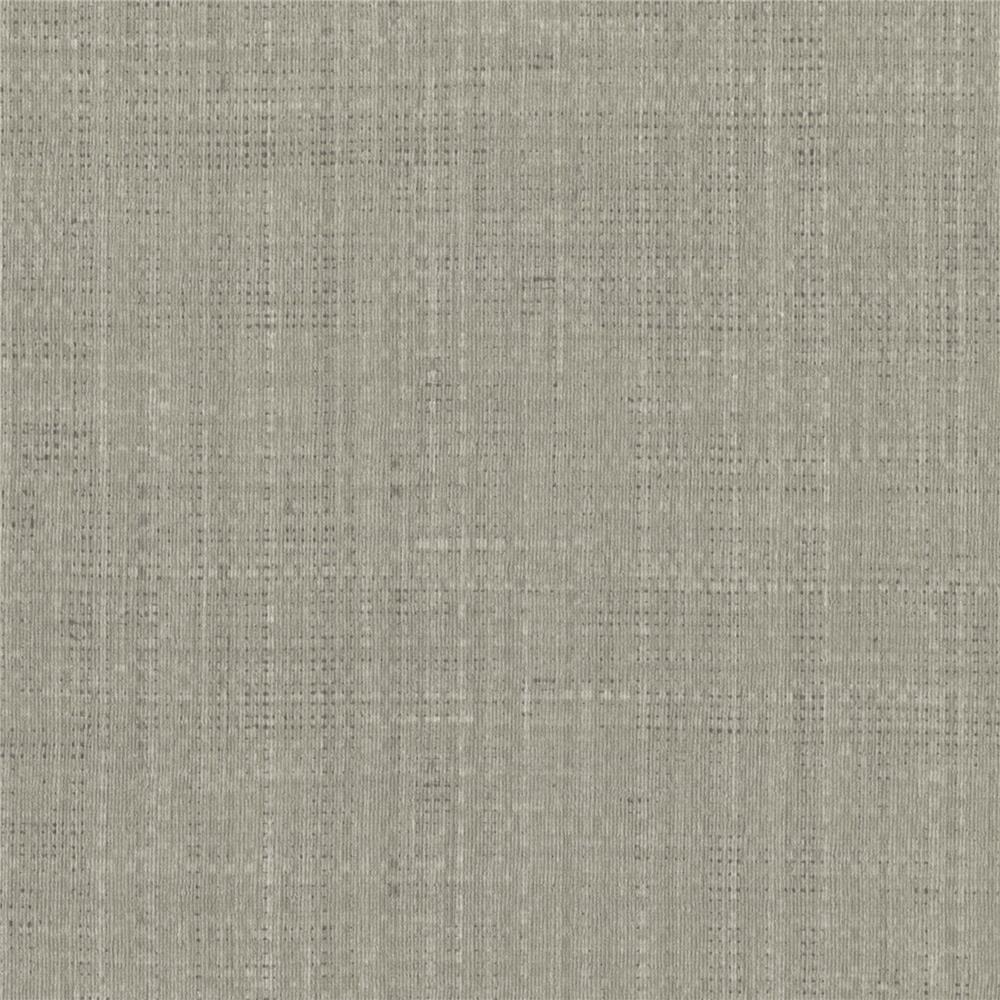 Warner Textures by Brewster 2807-6012 Warner Grasscloth Resource Tiki Grey Faux Grasscloth Wallpaper