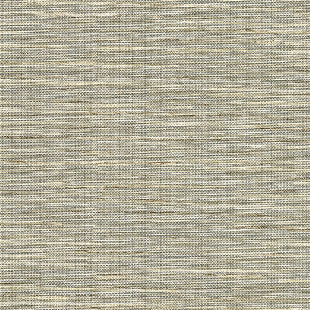 Warner Textures by Brewster 2807-8018 Warner Grasscloth Resource Bay Ridge Beige Linen Texture Faux Grasscloth Wallpaper