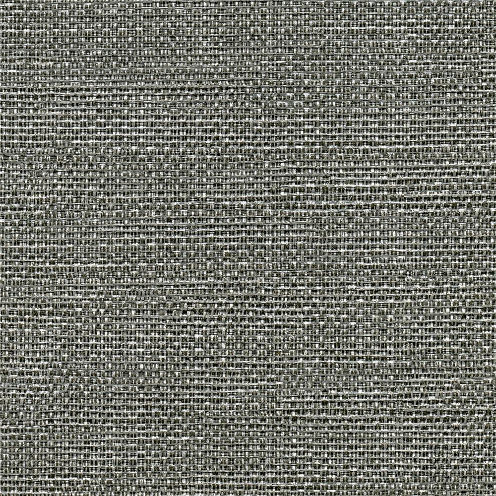 Warner Textures by Brewster 2807-8030 Warner Grasscloth Resource Bohemian Bling Black Woven Texture Faux Grasscloth Wallpaper