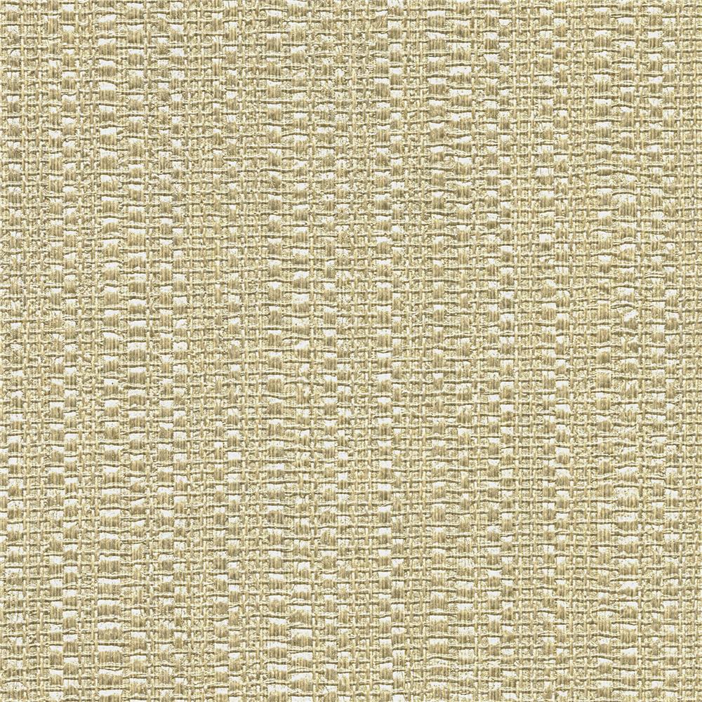 Warner Textures by Brewster 2807-8035 Warner Grasscloth Resource Biwa Gold Vertical Texture Faux Grasscloth Wallpaper