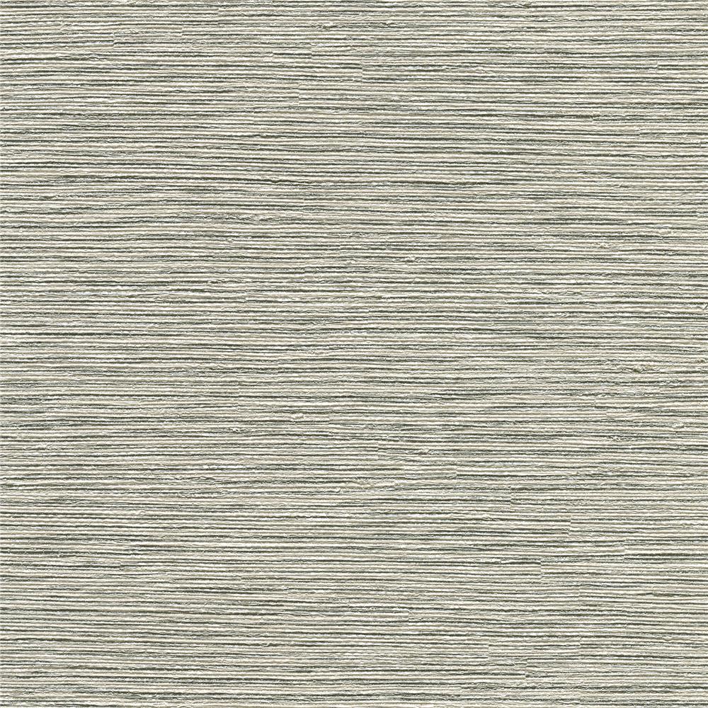 Warner Textures by Brewster 2807-8044 Warner Grasscloth Resource Mabe Grey Faux Grasscloth Wallpaper