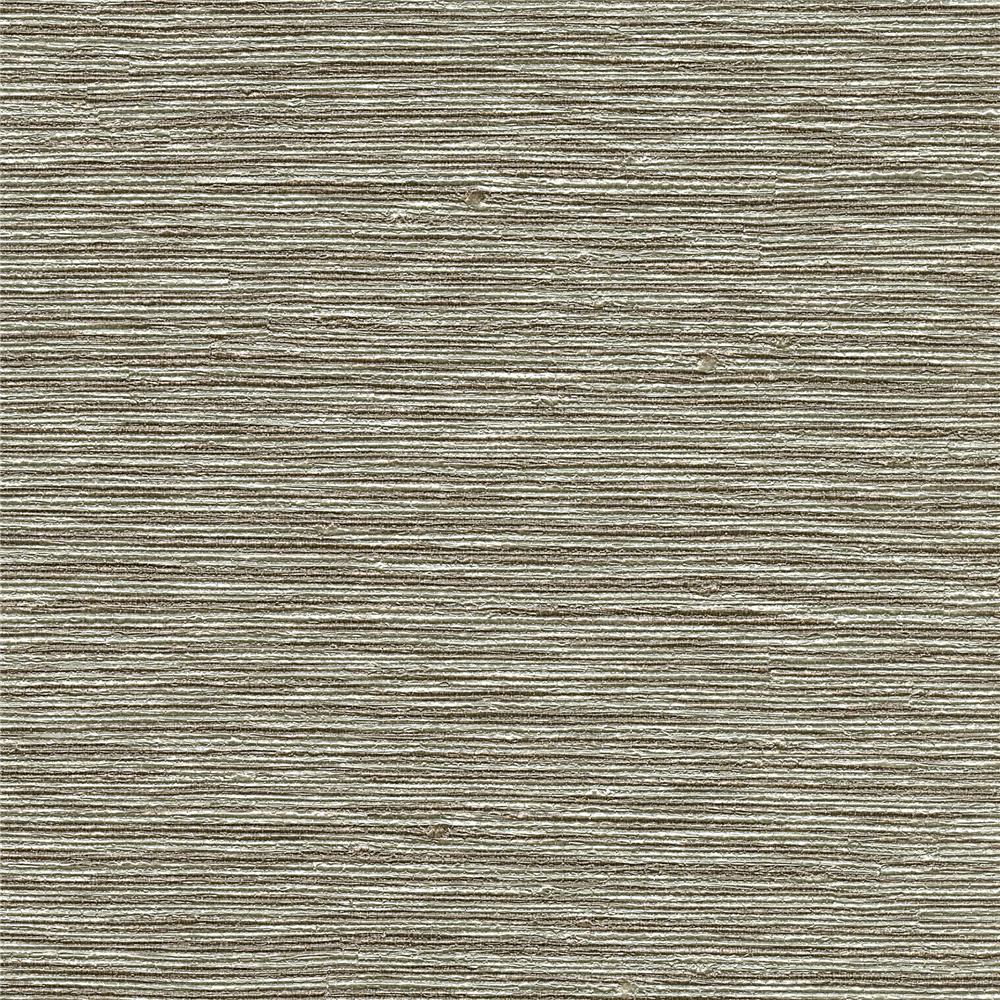 Warner Textures by Brewster 2807-8045 Warner Grasscloth Resource Mabe Taupe Faux Grasscloth Wallpaper
