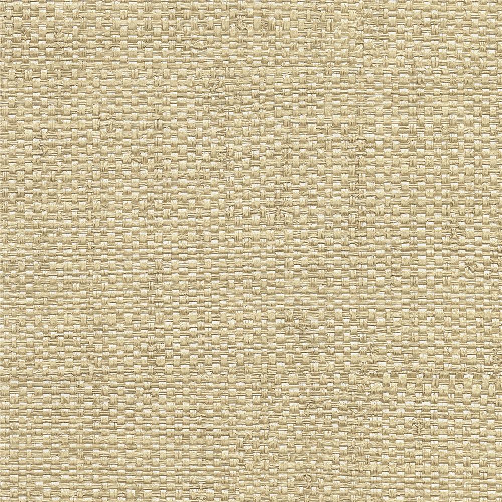 Warner Textures by Brewster 2807-8046 Warner Grasscloth Resource Caviar Cream Basketweave Faux Grasscloth Wallpaper