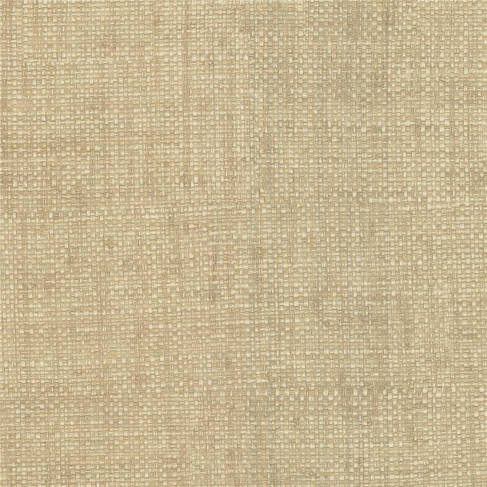 Warner Textures by Brewster 2807-87917 Warner Grasscloth Resource Caviar Beige Basketweave Faux Grasscloth Wallpaper