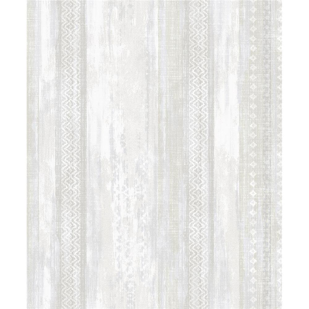 Advantage by Brewster 2810-SH01081 Tradition Blair Dove Ikat Stripe  Wallpaper