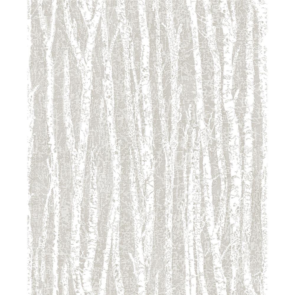 Advantage by Brewster 2811-24579 Nature Toyon Taupe Birch Tree Wallpaper
